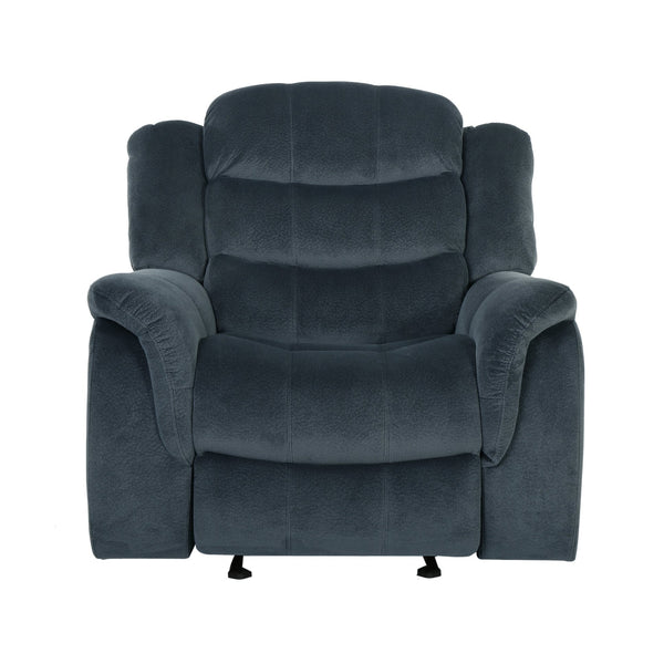 English Elm Christopher Knight Home® - Classic Glider Recliner with Luxurious PU Upholstery, Spacious Seat, Durable Frame, Ultimate Comfort Steel Gray 57412.00FSTL