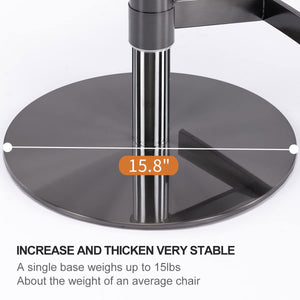 English Elm Black Titanium Stainless Steel Bar Stool with 360° Swivel, Adjustable 22.8-32.7" Height, Ergonomic Backrest Gray W2195P180363
