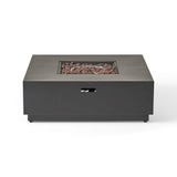 Christopher Knight Home® - Noble House - Wellington Outdoor 50,000 Btu Square Fire Pit (No Tank Holder)