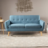 Christopher Knight Home® - Noble House - Josephine Mid-Century Modern Tufted Fabric Upholstered Sofa