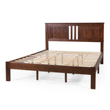 Christopher Knight Home® - Noble House - Norland Modern Farmhouse Acacia Wood Queen Bed Platform