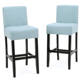 Christopher Knight Home® - Noble House - Lopez Fabric Counter Stool - Set of 2