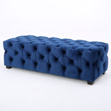 Christopher Knight Home® - Noble House - Piper Modern Glam Tufted Velvet Ottoman Bench