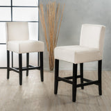 Christopher Knight Home® - Noble House - Lopez Fabric Counter Stool - Set of 2