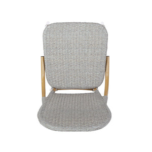 English Elm Outdoor Pe Rattan Bistro Chair Set of 2 with Powder-coated Aluminum Frame Patio 71420.00LBRN