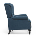 Christopher Knight Home® - Noble House - Walter Dark Blue Fabric Recliner