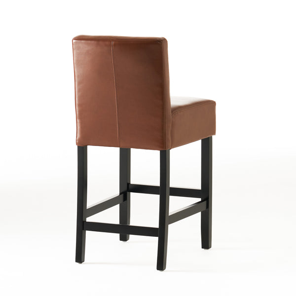 English Elm Christopher Knight Home® - ZUMA Plush Fabric Counter Stool with Breathable Upholstery, Thick Padded Support and Easy Care Finish Brown 73723.00HZLNT