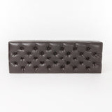 Christopher Knight Home® - Noble House - Ottilie Contemporary Button-Tufted Storage Ottoman Bench, Brown and Dark Brown