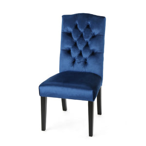 English Elm Harriet Tufted Crown Back Upholstered Dining Chairs Set of Two Formal Elegance 52322.00NVLT