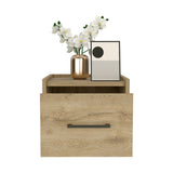 English Elm Floating Nightstand Calion, Bedroom, Macadamia