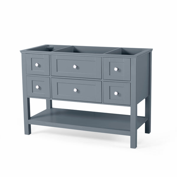 English Elm Christopher Knight Home® - 48'' Handcrafted Gray Bathroom Vanity Cabinet With Soft-Close Drawers And Stylish Storage Solutions 65590.00GRY