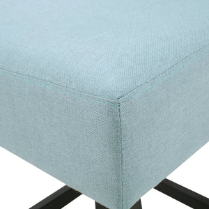 English Elm Christopher Knight Home® - ZUMA Plush Fabric Counter Stool with Breathable Upholstery, Thick Padded Support and Easy Care Finish Light Blue 73723.00FLBLU