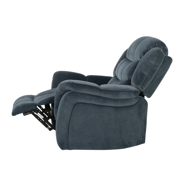 English Elm Christopher Knight Home® - Classic Glider Recliner with Luxurious PU Upholstery, Spacious Seat, Durable Frame, Ultimate Comfort Steel Gray 57412.00FSTL