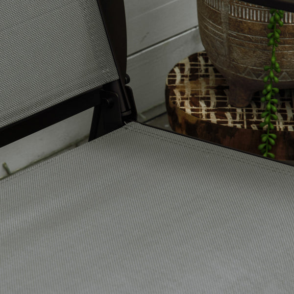 English Elm 2-Person Outdoor Glider Bench with Breathable Mesh Seats, Powder-Coated Steel Frame, 528 lb Capacity W2225142508