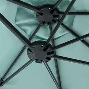 English Elm 14.8 Ft Oversized Double-Sided Rectangular Patio Umbrella with Crank, Steel Ribs, UV Protection Light Green W640140334