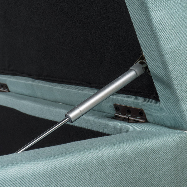 English Elm Christopher Knight Home® - 50 inch Wide Light Blue Tufted Storage Ottoman Bench with Soft-Close Hinges, Cushioned Seating & Spacious Interior - Durable, Stylish Entryway Solution for Living Room, Bedroom, Office 69073.00FLBLU