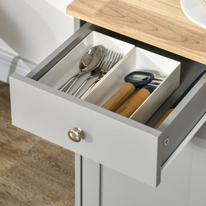 English Elm Sideboard Modern Buffet Cabinet with Magnet Door and Aluminum Handles, Large Storage & Adjustable Shelf Gray W2225142655