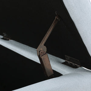 English Elm Christopher Knight Home® - Upholstered Storage Ottoman Bench with Flip-Top Compartment for Extra Seating, Footrest, Durable Elegance Light Blue 68087.00LSKY