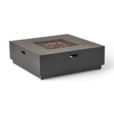 Christopher Knight Home® - Noble House - Wellington Outdoor 50,000 Btu Square Fire Pit (No Tank Holder)