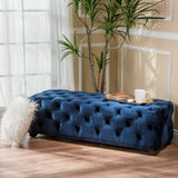 Christopher Knight Home® - Noble House - Piper Modern Glam Tufted Velvet Ottoman Bench