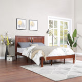 Christopher Knight Home® - Noble House - Norland Modern Farmhouse Acacia Wood Queen Bed Platform