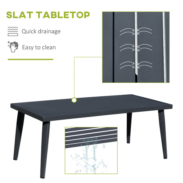 English Elm 4 Piece Patio Furniture Set - Cream White Aluminum Conversation Set with Widened Seats, Cushions, Wood-Trim Table W2225142491