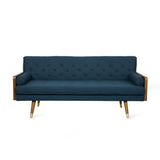 Christopher Knight Home® - Noble House - Jalon Mid-Century Modern Tufted Fabric Sofa