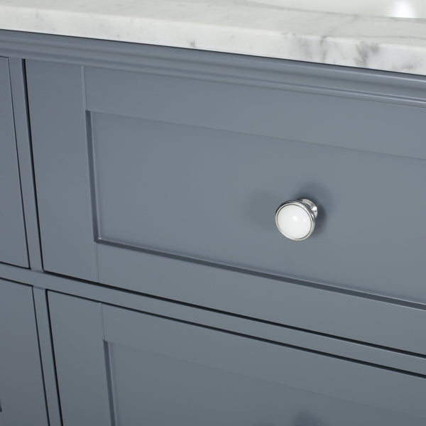 English Elm Christopher Knight Home® - 48'' Handcrafted Gray Bathroom Vanity Cabinet With Soft-Close Drawers And Stylish Storage Solutions 65590.00GRY