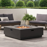 Christopher Knight Home® - Noble House - Wellington Outdoor 50,000 Btu Square Fire Pit (No Tank Holder)