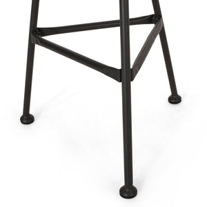 English Elm Orlando Outdoor Faux Rattan Side Table Tempered Glass Top for Deck or Porch 65038.00LBRN