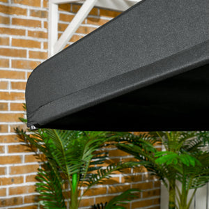 English Elm 3-Seat Patio Swing Chair with 660lb Capacity, Padded Cushion, 3 Pillows & Adjustable 140° Canopy Black W2225142468