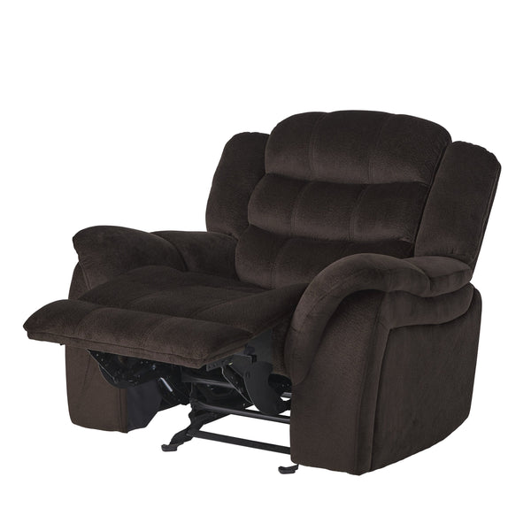 English Elm Christopher Knight Home® - Classic Glider Recliner with Luxurious PU Upholstery, Spacious Seat, Durable Frame, Ultimate Comfort Brown 57412.00F