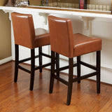 Christopher Knight Home® - Noble House - Lopez Leather Counterstools - Set of 2