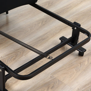 English Elm Rollaway Folding Guest Bed with 3.25" Foam Mattress, Adjustable Backrest, Steel Frame on Wheels W2225142645