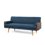 Christopher Knight Home® - Noble House - Jalon Mid-Century Modern Tufted Fabric Sofa