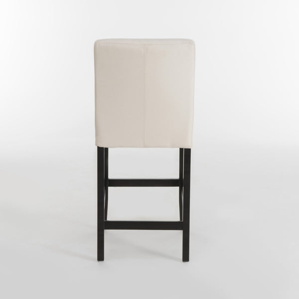 English Elm Zuma Upholstered Counter Stools Set of 2 Studded Acacia Wood Kitchen Island Seating 73723.00FBGE