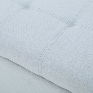 English Elm Christopher Knight Home® - Upholstered Storage Ottoman Bench with Flip-Top Compartment for Extra Seating, Footrest, Durable Elegance Light Blue 68087.00LSKY