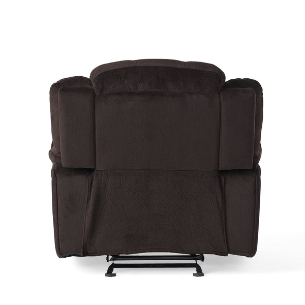 English Elm Christopher Knight Home® - Classic Glider Recliner with Luxurious PU Upholstery, Spacious Seat, Durable Frame, Ultimate Comfort Brown 57412.00F