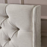 Christopher Knight Home® - Noble House - Lidia Contemporary Full/Queen Tufted Wingback Fabric Headboard