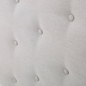 English Elm Christopher Knight Home® - Tufted Upholstered Headboard Twin Size with Button Diamond Stitch, Nailhead Trim and Adjustable Height LIGHT GREY 60665.00LGY