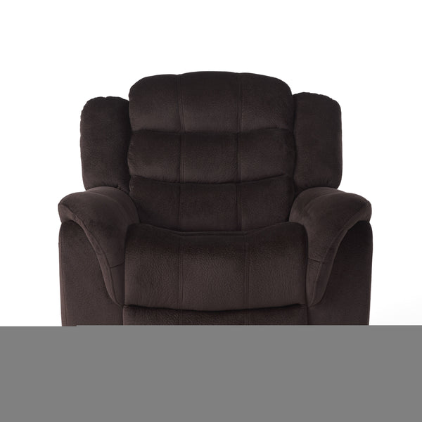 English Elm Christopher Knight Home® - Classic Glider Recliner with Luxurious PU Upholstery, Spacious Seat, Durable Frame, Ultimate Comfort Brown 57412.00F