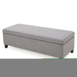 Christopher Knight Home® - Noble House - Gable Light Gray Fabric Storage Ottoman