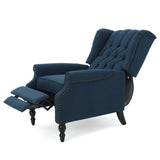 Christopher Knight Home® - Noble House - Walter Dark Blue Fabric Recliner