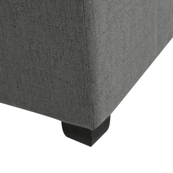English Elm Carlsbad Tufted Waffle Lid Square Ottoman with Birch Legs for Living Room Storage 73426.00FDGY