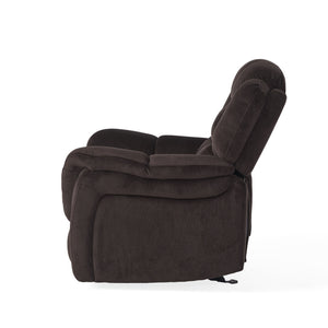 English Elm Christopher Knight Home® - Classic Glider Recliner with Luxurious PU Upholstery, Spacious Seat, Durable Frame, Ultimate Comfort Brown 57412.00F