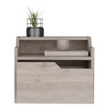 English Elm Floating Nightstand Chester, Bedroom, Light Gray