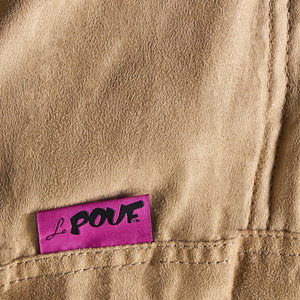 English Elm Christopher Knight Home® - Asher Champagne Microfiber Suede 6.5ft Removable Bean Bag Cover with Childproof Zipper, Soft 37954.00SKIN