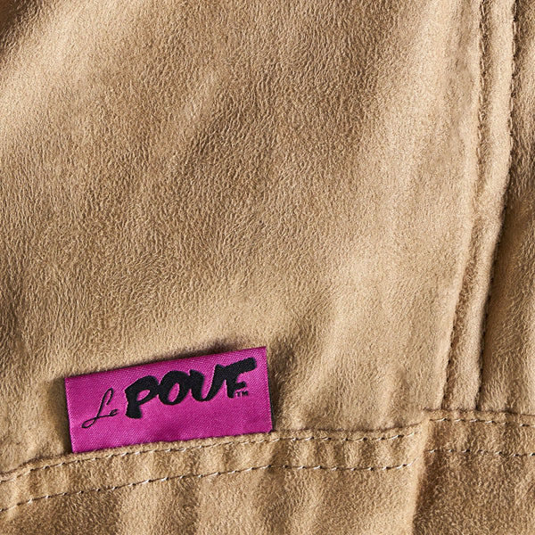 English Elm Christopher Knight Home® - Asher Champagne Microfiber Suede 6.5ft Removable Bean Bag Cover with Childproof Zipper, Soft 37954.00SKIN