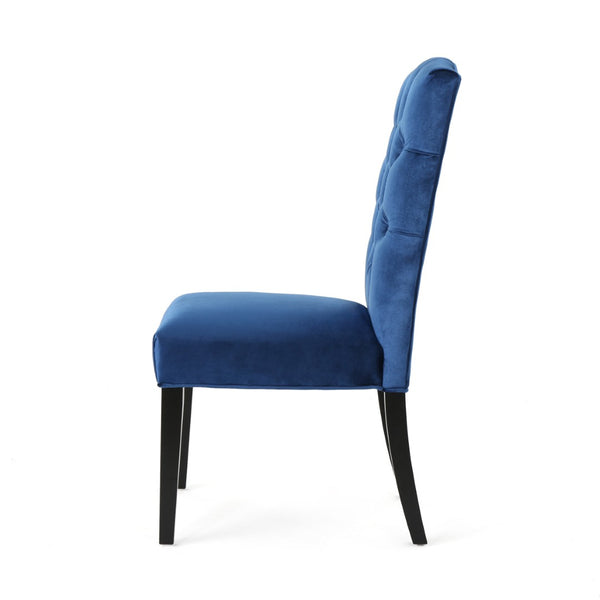 English Elm Harriet Tufted Crown Back Upholstered Dining Chairs Set of Two Formal Elegance 52322.00NVLT
