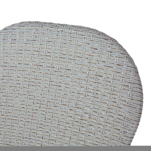 English Elm Outdoor Pe Rattan Bistro Chair Set of 2 with Powder-coated Aluminum Frame Patio 71420.00LBRN